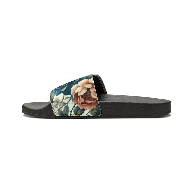 hippieartzone - Floral Camelia Women's PU Slide Sandals