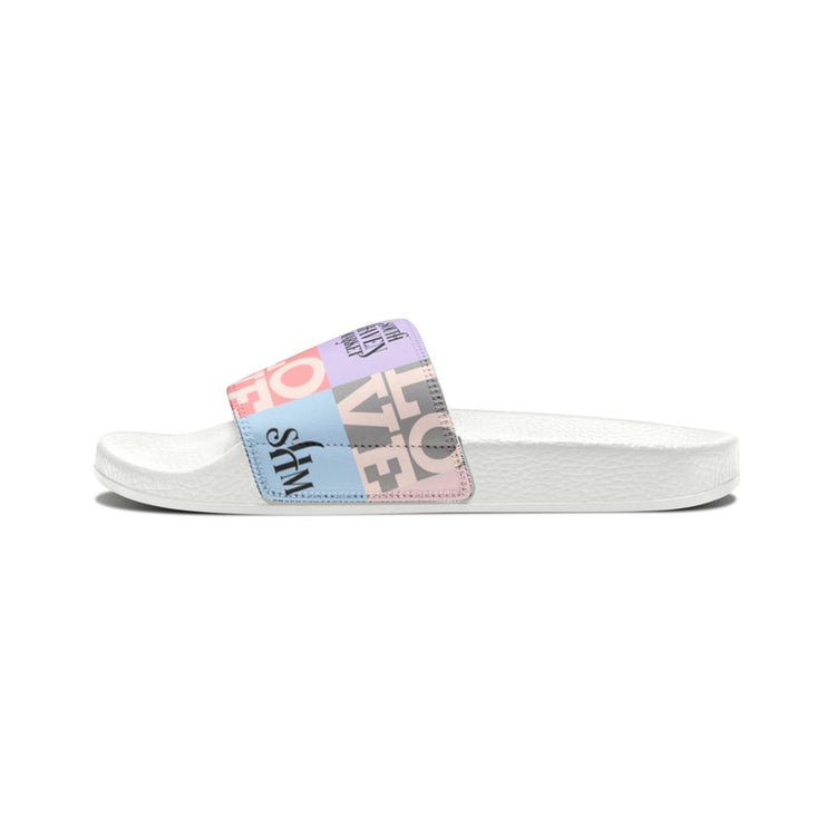 hippieartzone - Branded Pastel SHM Women's PU Slide Sandals