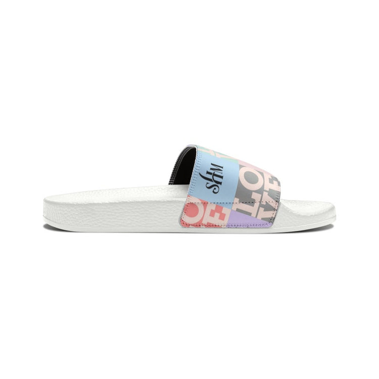 hippieartzone - Branded Pastel SHM Women's PU Slide Sandals