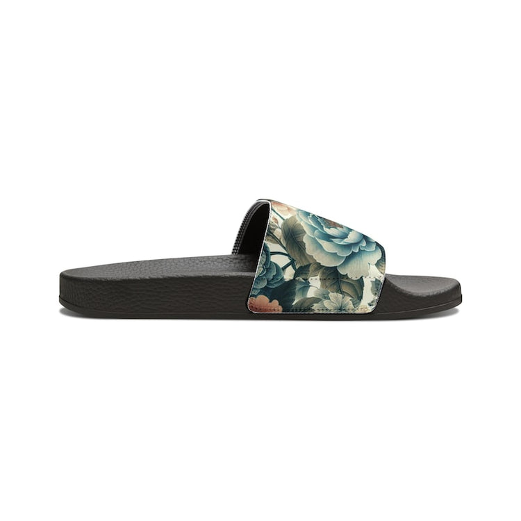 hippieartzone - Floral Camelia Women's PU Slide Sandals
