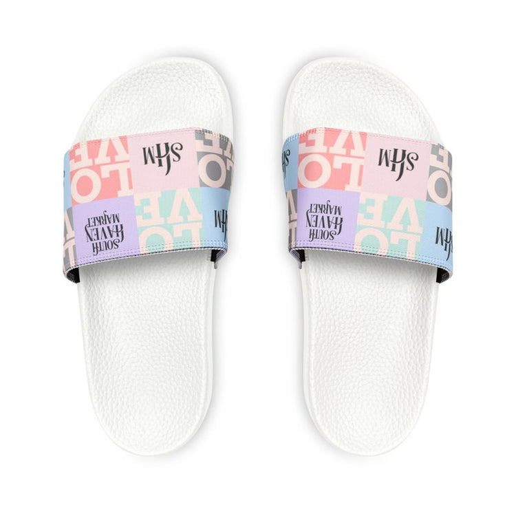hippieartzone - Branded Pastel SHM Women's PU Slide Sandals