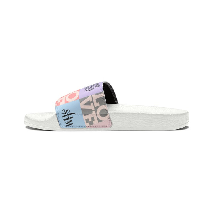 hippieartzone - Branded Pastel SHM Women's PU Slide Sandals