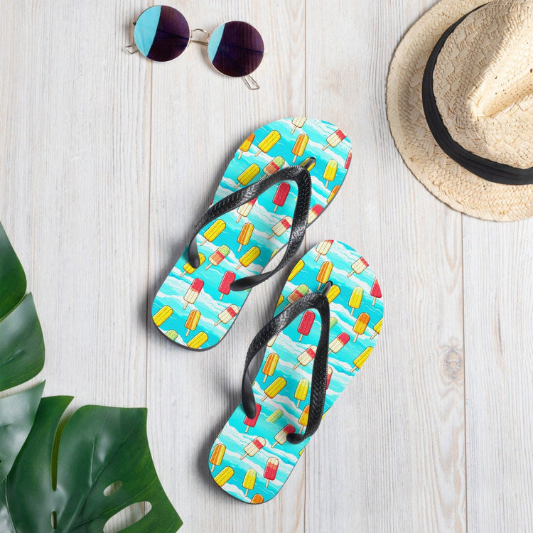 hippieartzone - Surfboard Popsicle Flip Flops
