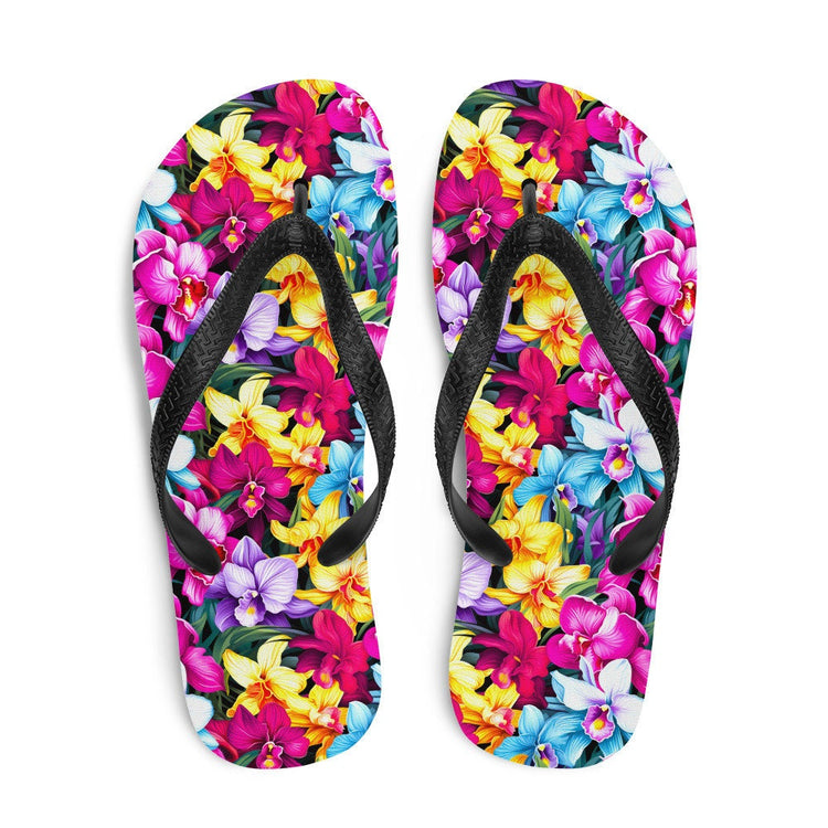 hippieartzone - Colorful Orchid Flip Flops
