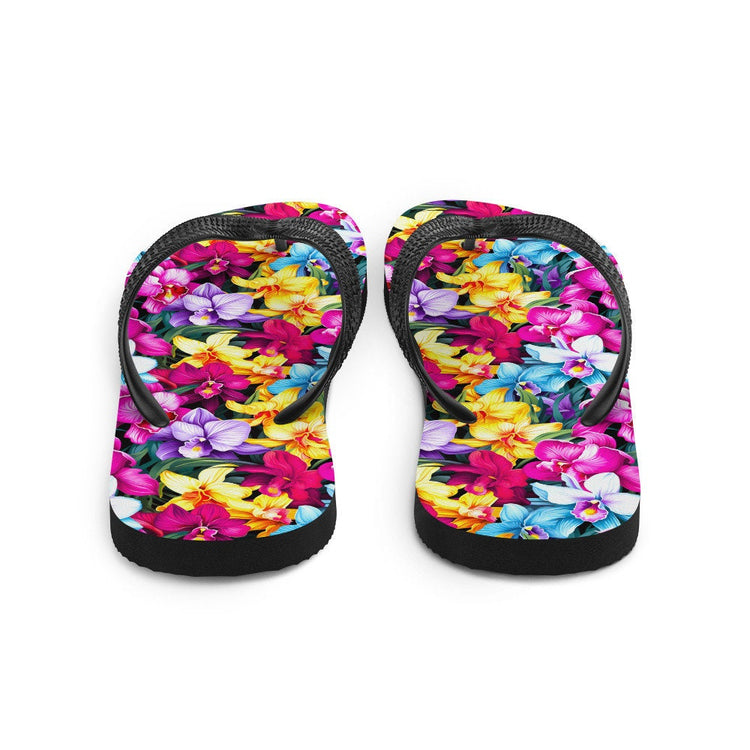 hippieartzone - Colorful Orchid Flip Flops