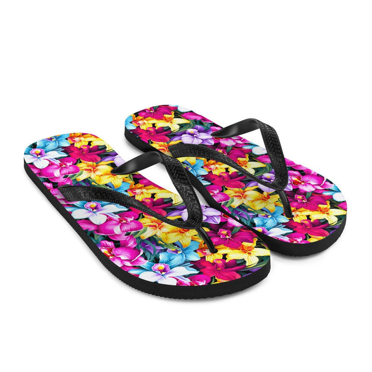 hippieartzone - Colorful Orchid Flip Flops