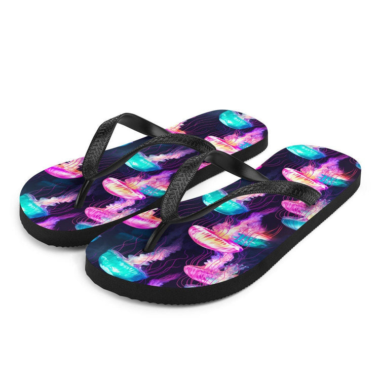 hippieartzone - Iridescent Jellyfish Flip Flops
