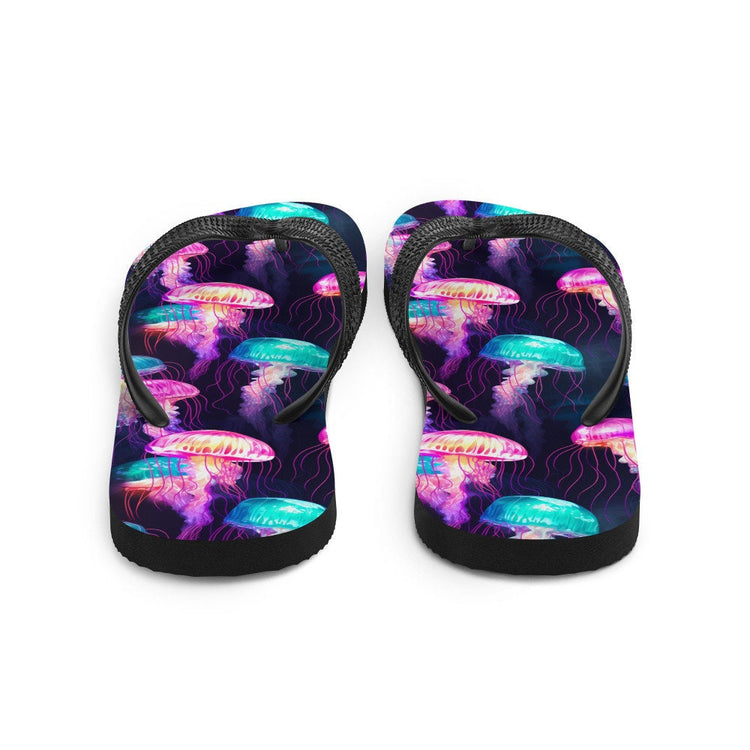 hippieartzone - Iridescent Jellyfish Flip Flops