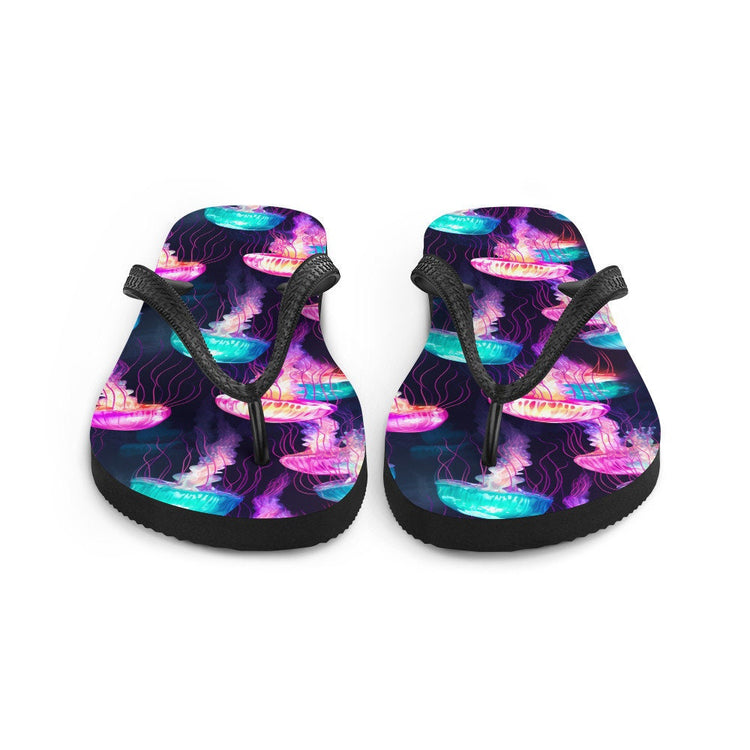 hippieartzone - Iridescent Jellyfish Flip Flops