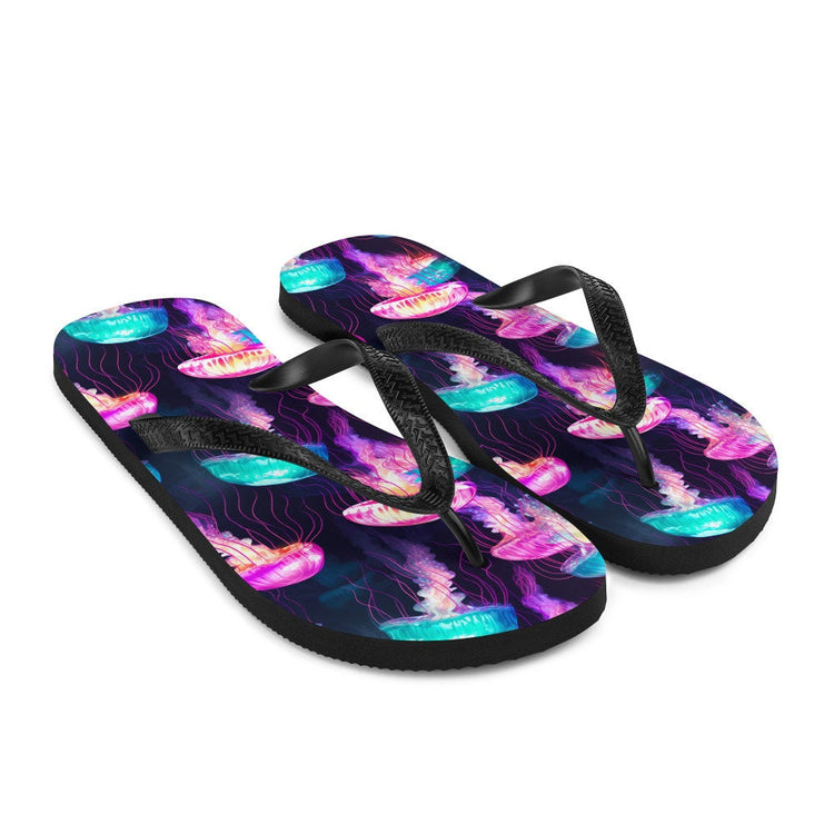 hippieartzone - Iridescent Jellyfish Flip Flops