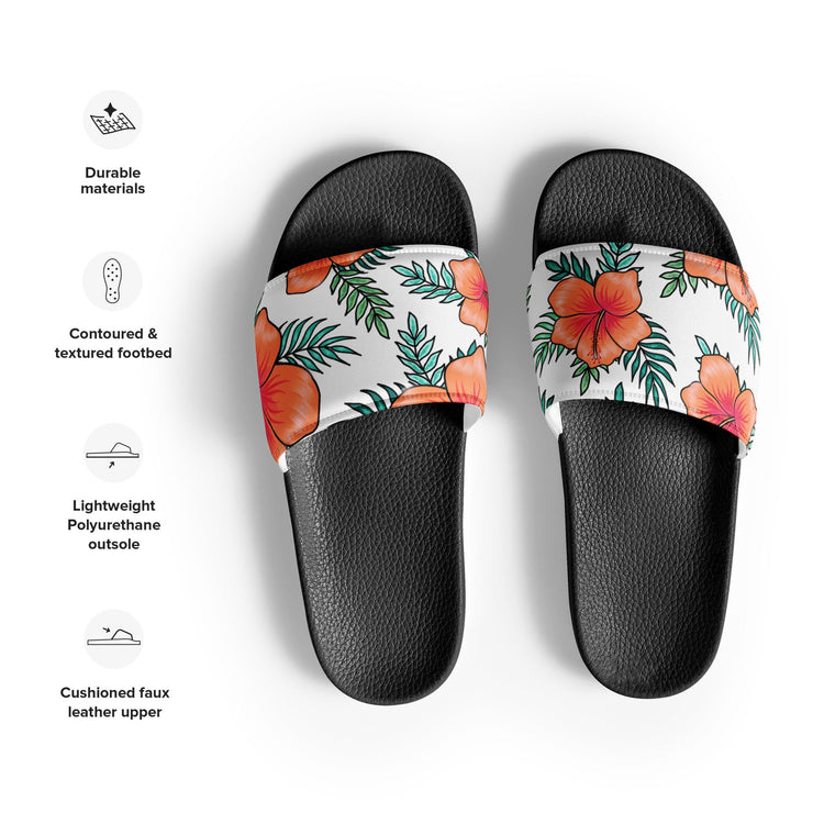 hippieartzone - Orange Hibiscus Flower Slides