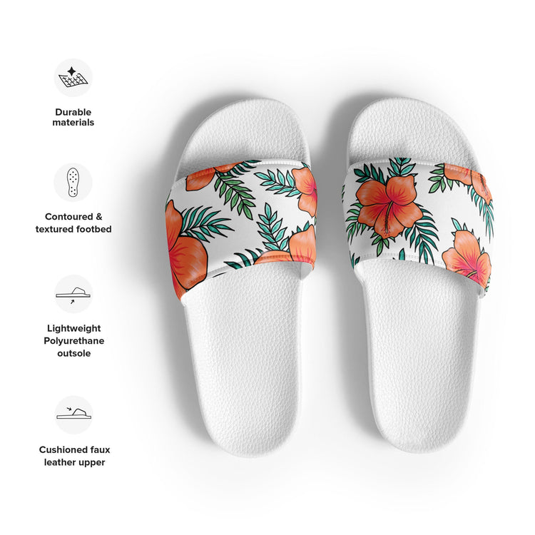 hippieartzone - Orange Hibiscus Flower Slides