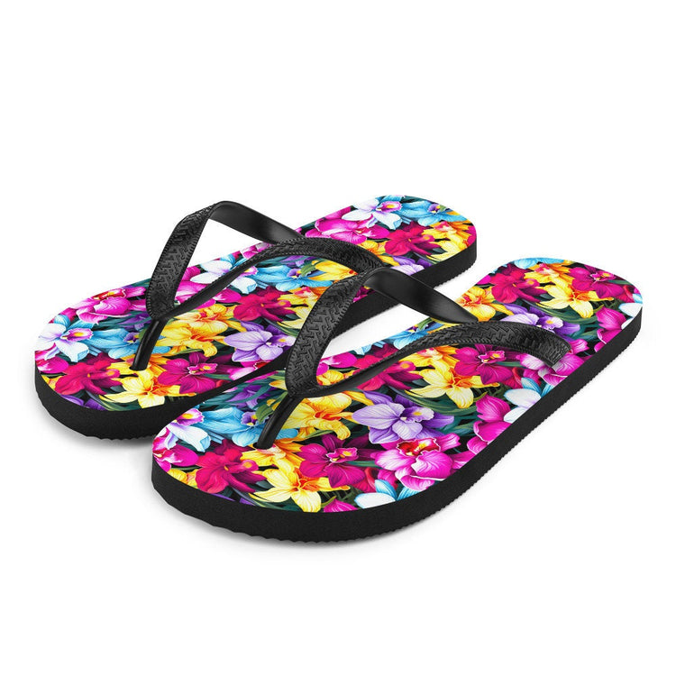 hippieartzone - Colorful Orchid Flip Flops
