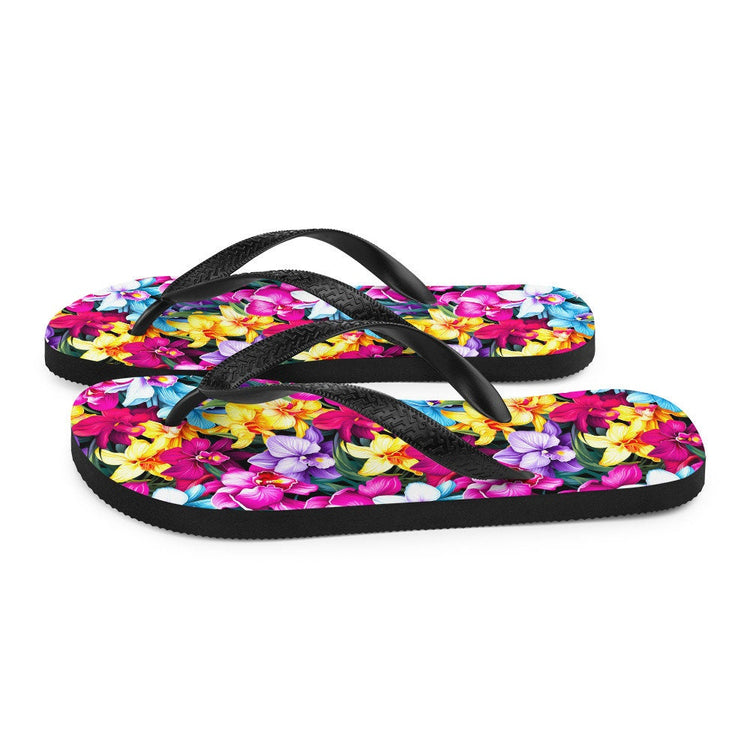 hippieartzone - Colorful Orchid Flip Flops