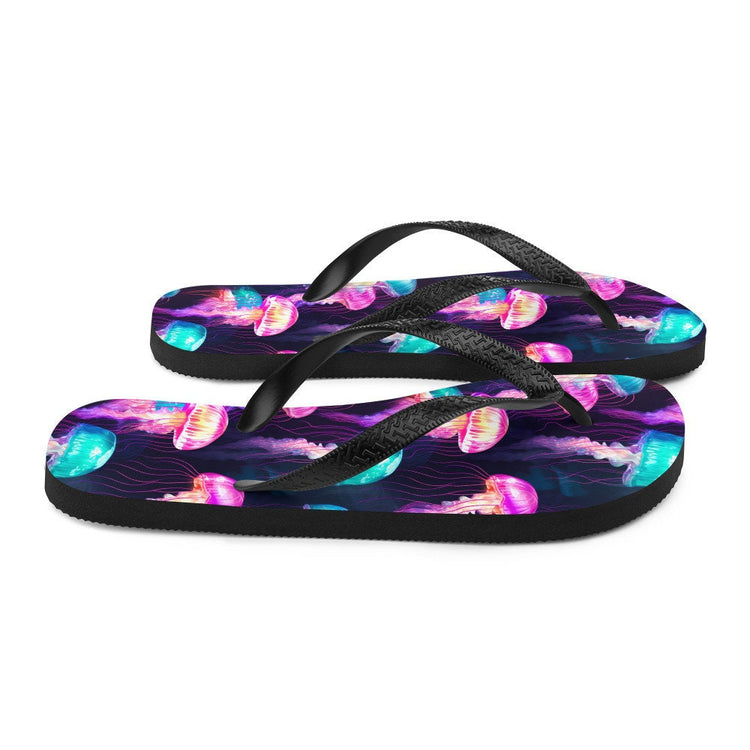 hippieartzone - Iridescent Jellyfish Flip Flops