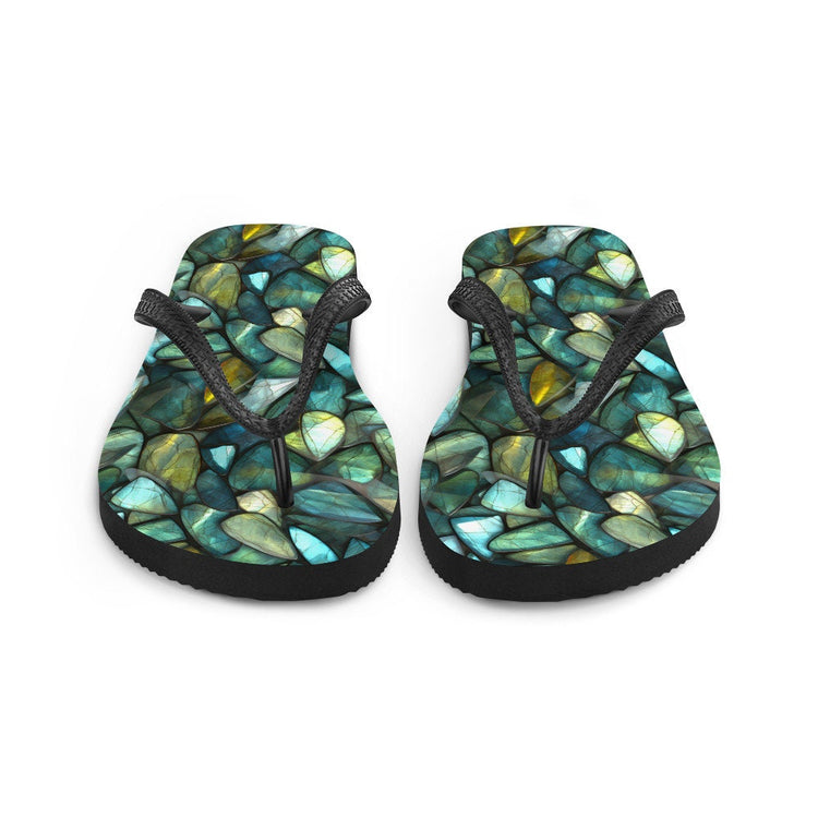 hippieartzone - Labradorite Summer Flip Flops