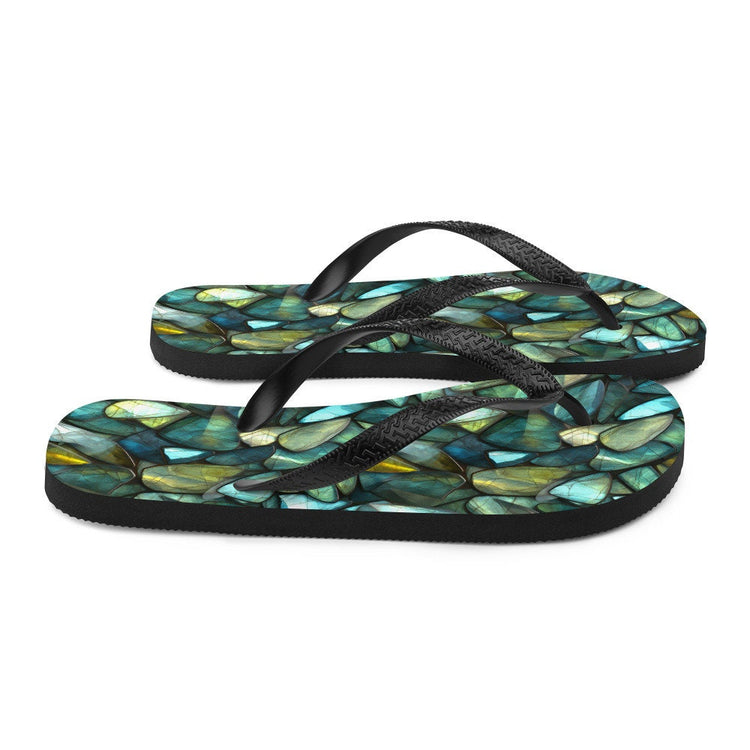 hippieartzone - Labradorite Summer Flip Flops