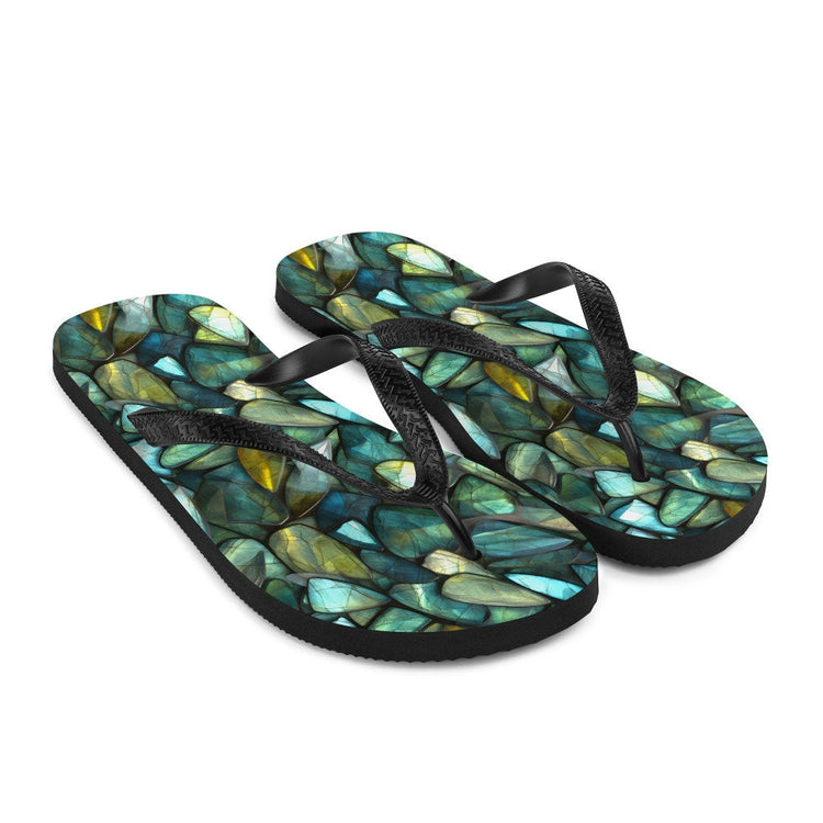 hippieartzone - Labradorite Summer Flip Flops