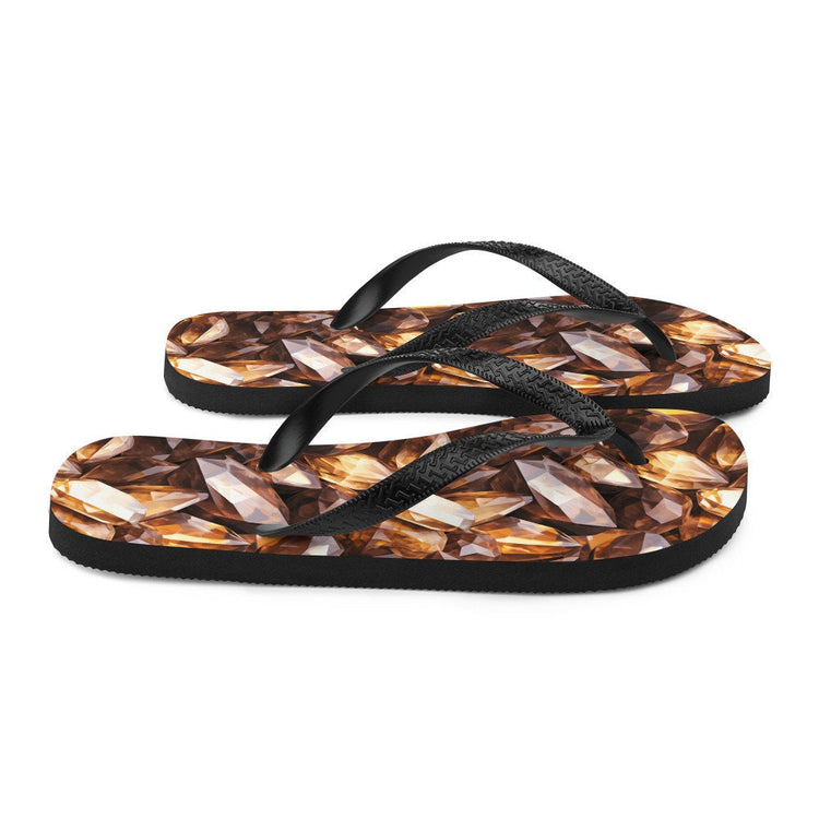 hippieartzone - Celestial Smoky Quartz Summer Flip Flops