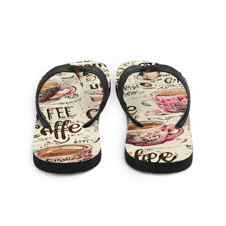 hippieartzone - Coffee Flip-Flops