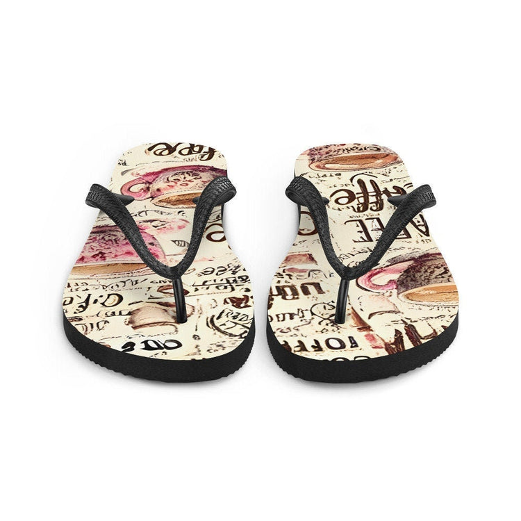 hippieartzone - Coffee Flip-Flops
