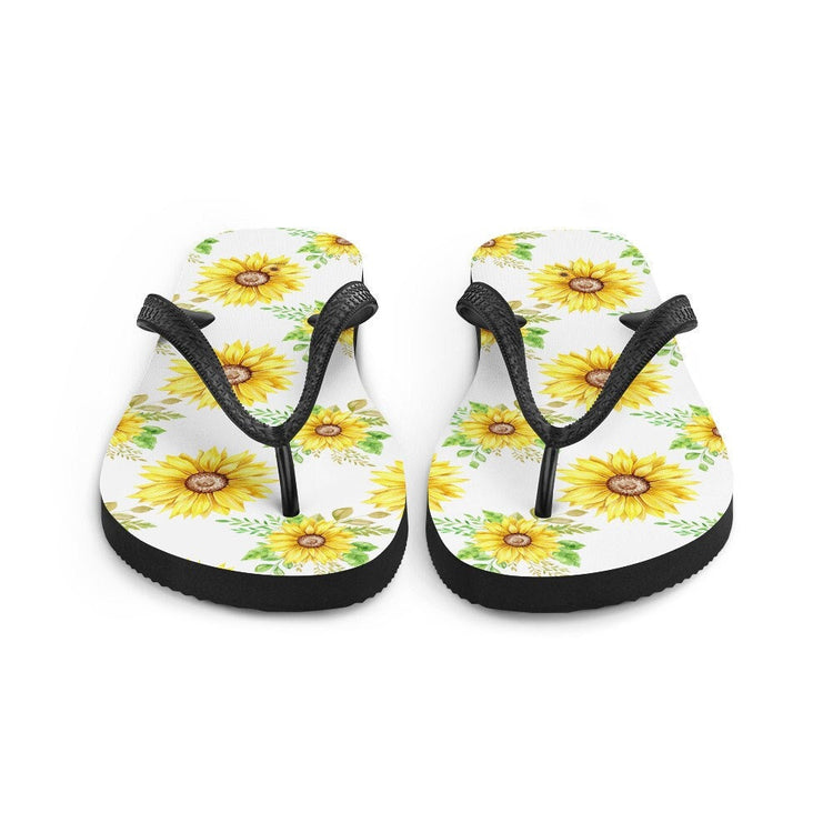 hippieartzone - Sunflowers Flip-Flops