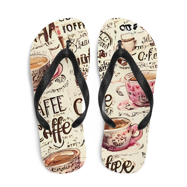 hippieartzone - Coffee Flip-Flops