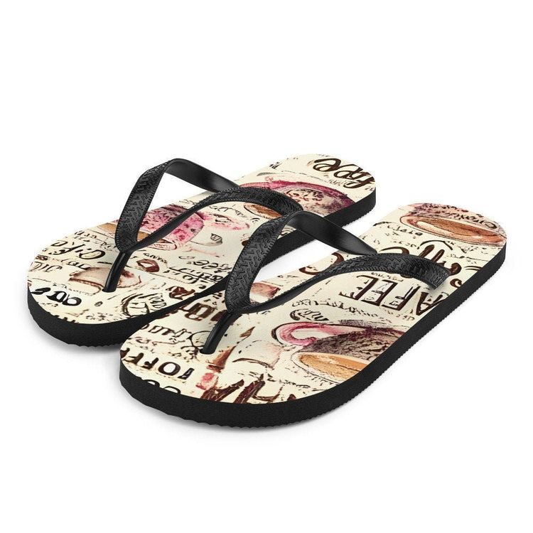 hippieartzone - Coffee Flip-Flops