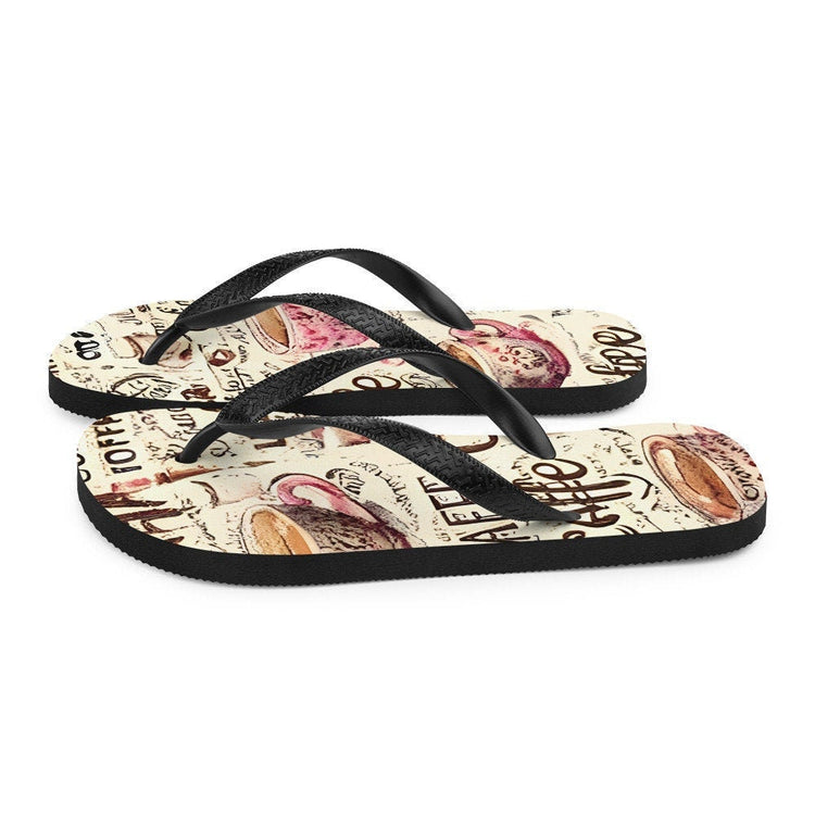 hippieartzone - Coffee Flip-Flops