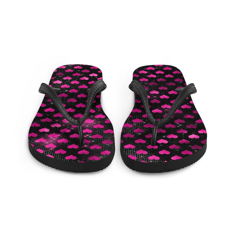 hippieartzone - Purple Heart Flip-Flops