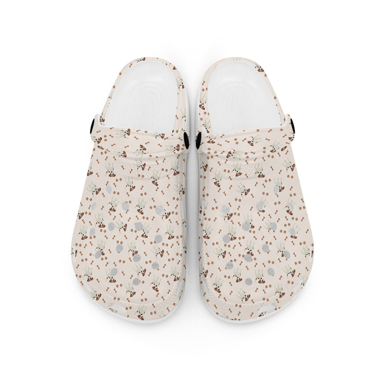 hippieartzone - Bones Jack Russell Terrier Unisex Classic Clogs for Men and Women