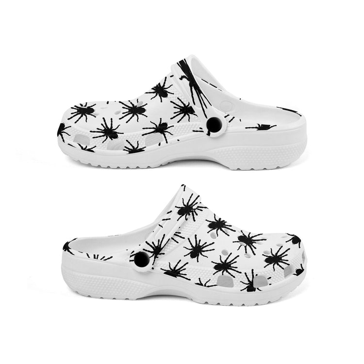 hippieartzone - Black Silhouette Tarantula Clogs for Men and Women