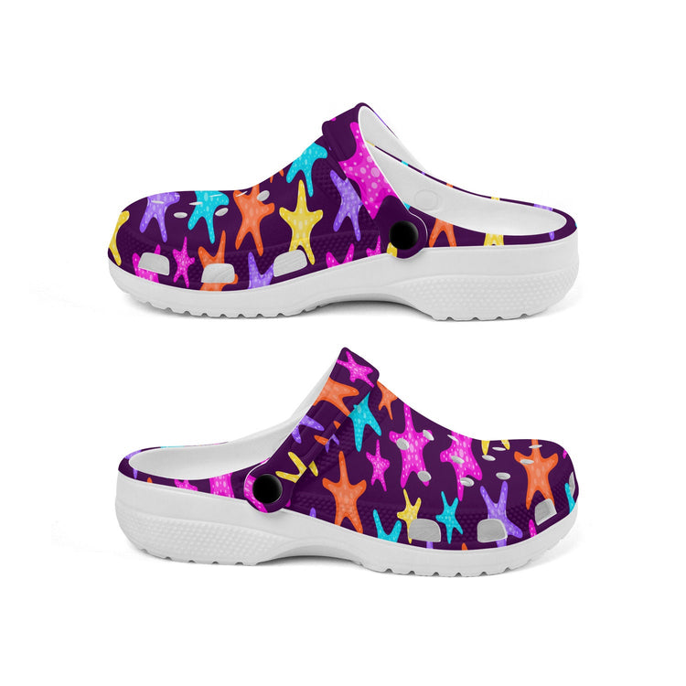 hippieartzone - Colorful Starfish Clogs for Men and Women