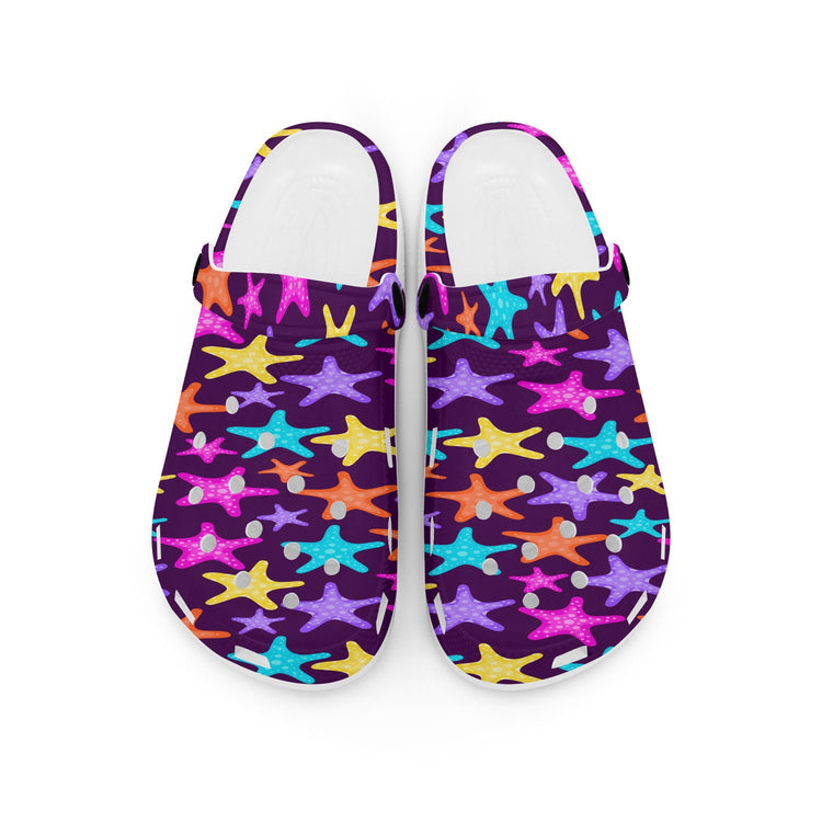 hippieartzone - Colorful Starfish Clogs for Men and Women