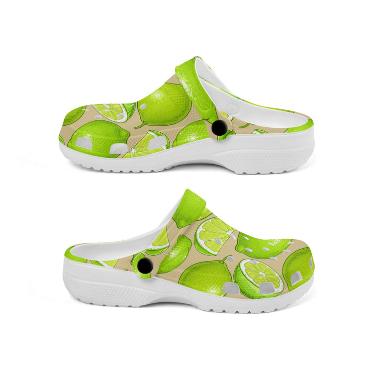 hippieartzone - Lime Pattern Clogs for Men and Women