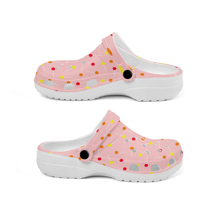 hippieartzone - Pink Lollipop Clogs for Men and Women