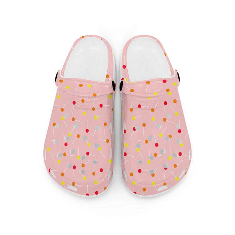 hippieartzone - Pink Lollipop Clogs for Men and Women