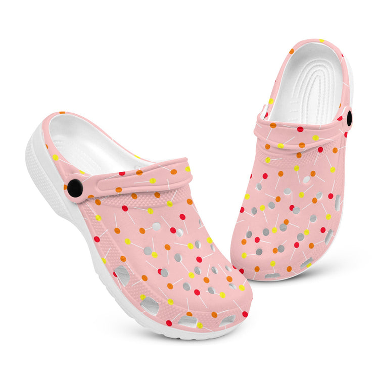 hippieartzone - Pink Lollipop Clogs for Men and Women