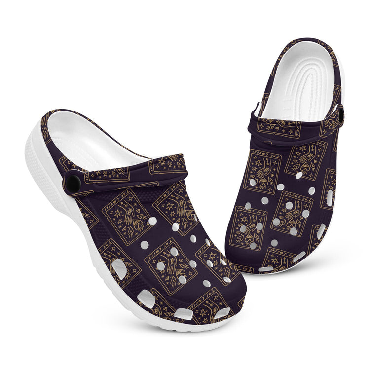 hippieartzone - The Lovers Tarot Card Clogs for Men and Women, printed clogs, ,