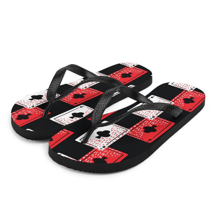 hippieartzone - Luck of the Draw ~Cards Flip-Flops