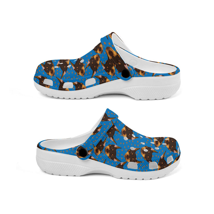 hippieartzone - Doberman Pinscher Heads Dog Clogs for Men and Women