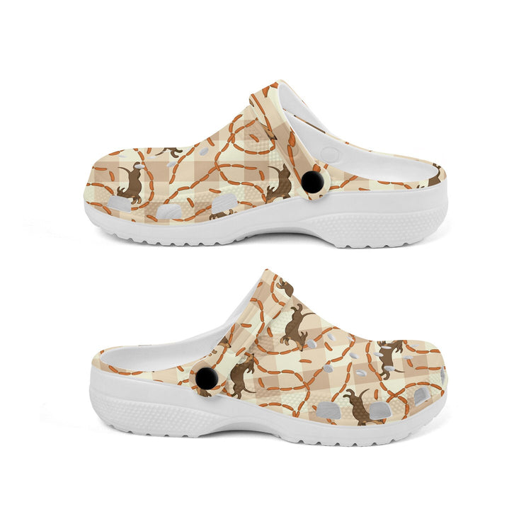 hippieartzone - Sausage Beagle Clogs for Men and Women