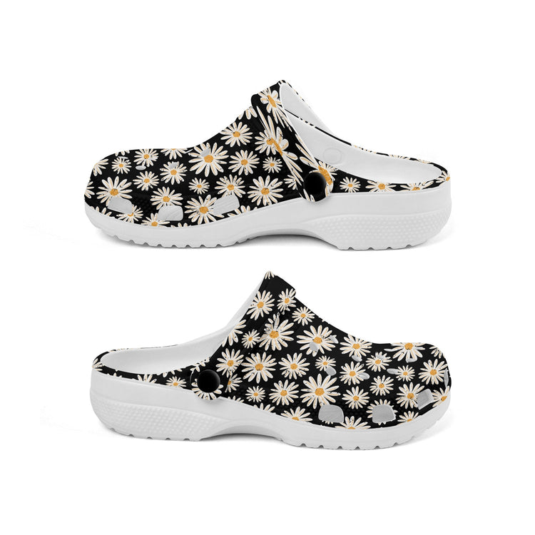 hippieartzone - Vintage Daisy Clogs for Men and Women
