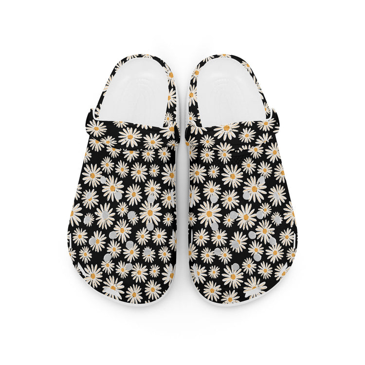 hippieartzone - Vintage Daisy Clogs for Men and Women