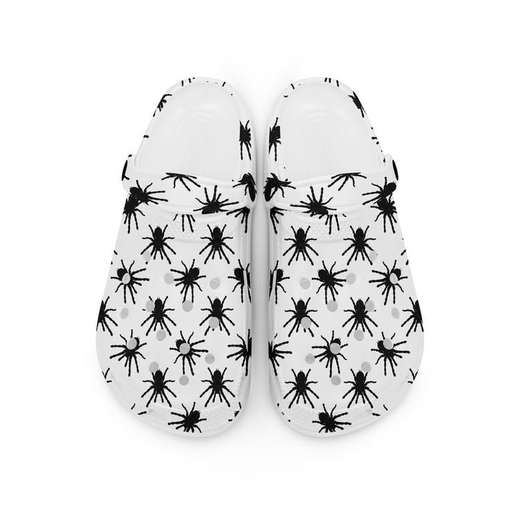 hippieartzone - Black Silhouette Tarantula Clogs for Men and Women