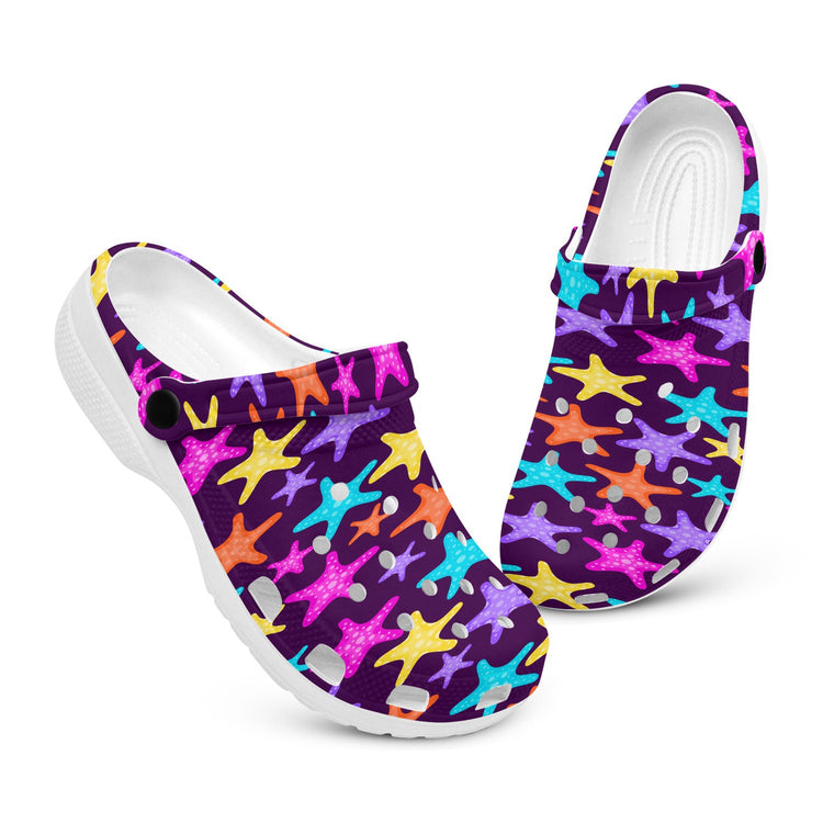 hippieartzone - Colorful Starfish Clogs for Men and Women