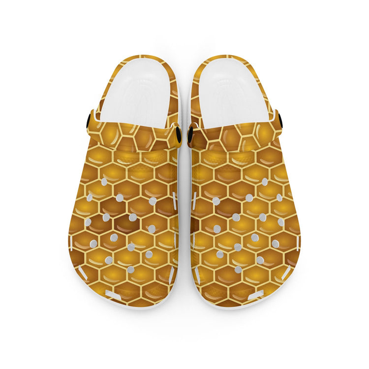 hippieartzone - Honey Bees Animal Clogs for Men and Women
