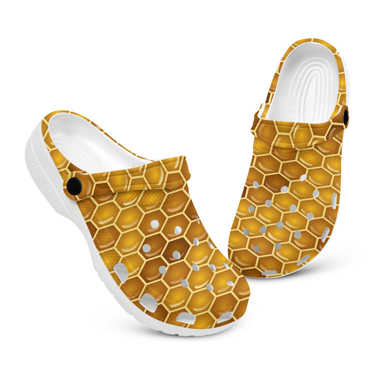 hippieartzone - Honey Bees Animal Clogs for Men and Women
