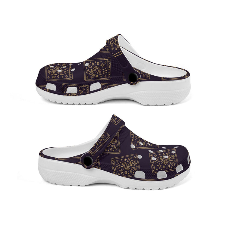 hippieartzone - The Lovers Tarot Card Clogs for Men and Women, printed clogs, ,