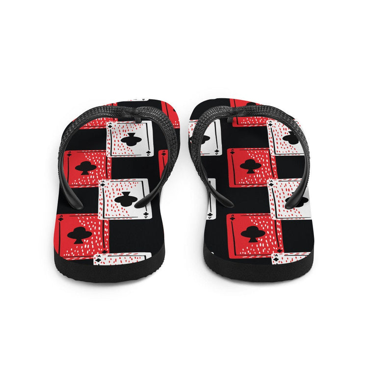 hippieartzone - Luck of the Draw ~Cards Flip-Flops